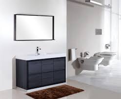 Single Sink Gray Oak Free Standing Vanity