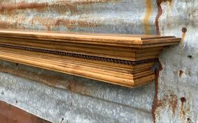 Stained Rope Crown Molding Shelf Mantel