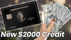 amex black card giving 2000