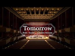tomorrow from annie orchestra you