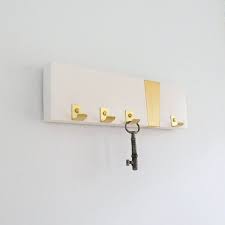 Modern Key Rack Brass Gold Key Holder