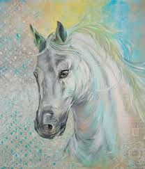 Grace Hand Painted Horse Acrylic