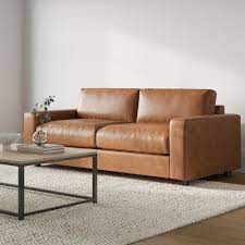 open box urban leather sofa 73 85