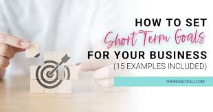 short term small business goals