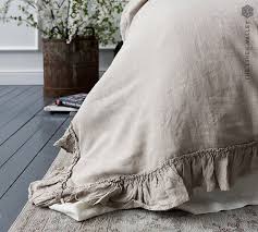 Linen Comforter Cover Ruffled Linen