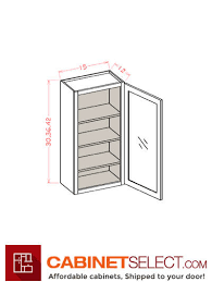 Glass Door Wall Cabinet Single Door