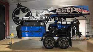 the ultimate off road toy hauler set up
