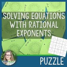 Rational Exponents Equations Puzzle