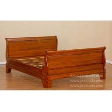Queen Wood Sleigh Bed Frame Flash S