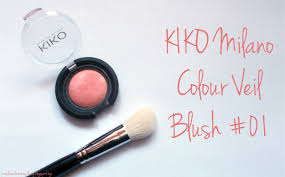 review kiko colour veil blush 01