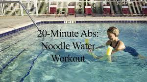 aqua noodle abdominal workout wecoach