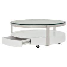 Cali Round Coffee Table W Casters El