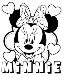 minnie mouse on disney coloring pages