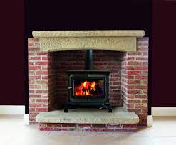 Brick Fireplace From Hot Box Stoves