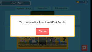 Pokemon Quest] Purchasing Expedition 3-Pack Bundle - YouTube