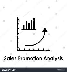 Chart Arrow Sales Promotion Analysis Icon Stock Illustration