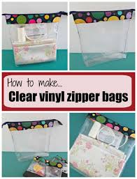 how to make clear vinyl zipper bags