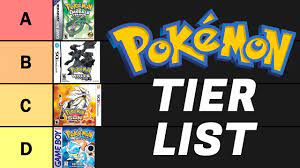 Pokemon Game Tier List - Ranking All The Main Series Pokemon Games - YouTube