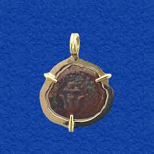 two thousand year old coin pendant