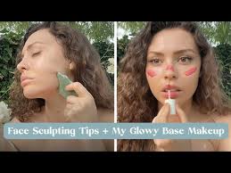 glowing skin routine face sculpting