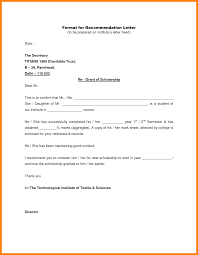 018 How To Format Recommendation Letter For Template