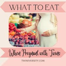 what to eat when pregnant with twins