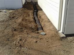 French Drain Install In Clay Soil