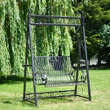 Black Briar Rose Garden Swing Seat