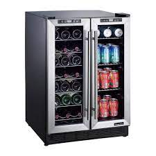 beverage cooler with dual zone cooling