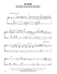 All Of Me Sheet Music Oscar Peterson Piano Transcription