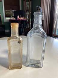 Vintage Medicine Glass Bottle Lot Of 2