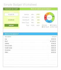 Budget Spreadsheet Template Easy Budget Worksheet Excel Budgeting