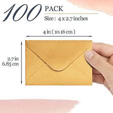 gift card envelopes 100 count mini