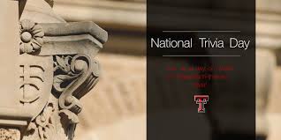 Challenge them to a trivia party! Texas Tech University On Twitter It S National Trivia Day Redraiders And Do We Have Some Fun For You Follow Along On Twitter Today For Texastech Trivia Questions Iamaredraider Https T Co Woejijlmwc