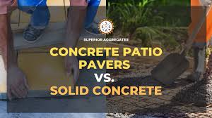 Concrete Patio Pavers Vs Solid