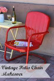 vintage patio chair makeover addicted