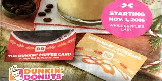 where to find dunkin coffee cards