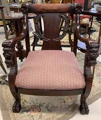 rare antique oriental style arm chair