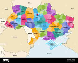 Mappa dell'ucraina immagini e fotografie stock ad alta risoluzione - Alamy