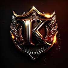 premium photo logo letter k in gold
