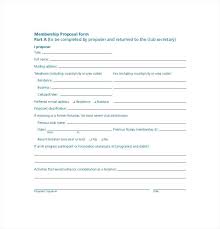 Membership Application Template Free Word Documents National