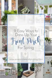 dress up your front porch for spring