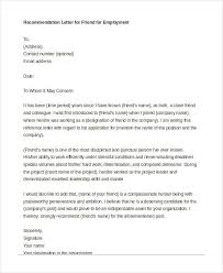 37 Simple Recommendation Letter Template Free Word Pdf Documents