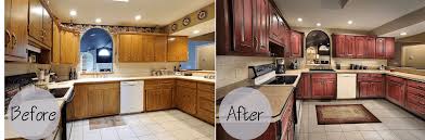 kitchen cabinets refacing before and