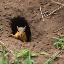 do squirrels dig holes and how to