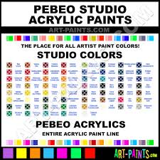 Pebeo Studio Acrylic Paint Colors Pebeo Studio Paint
