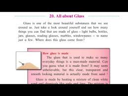 English Medium Lesson All About Glass