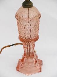 vintage rose pink depression glass