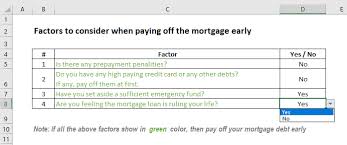 Mortgage Payoff Calculator With Extra Payment Free Excel Template