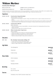 Construction Worker Resume Sample Guide 20 Examples